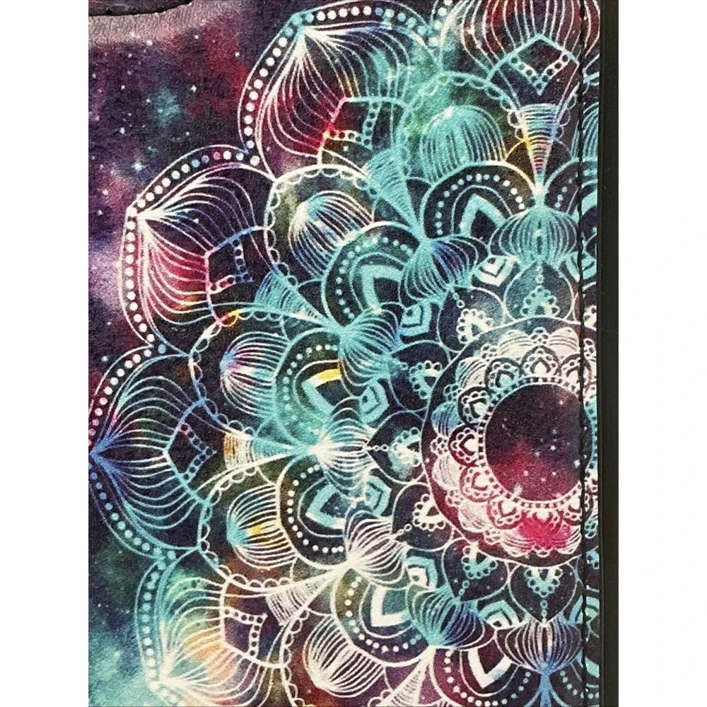 Boho Galaxy Mandala Case for iPhone 11 Leather Wallet Card Holder Cover